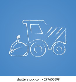 Vector illustration of modern farm icon