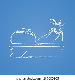 Vector illustration of modern farm icon