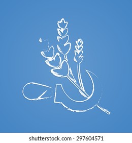 Vector illustration of modern farm icon