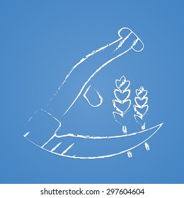 Vector illustration of modern farm icon