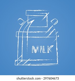 Vector illustration of modern farm icon