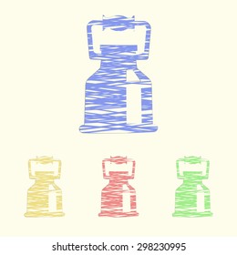 Vector illustration of modern farm icon