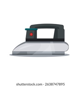 Vector illustration of a modern flat iron appliance with sleek design. Perfect for household, laundry, cleaning, or home appliance graphics and icons.