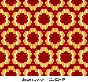 Vector illustration. Modern floral pattern. Seamless design for scrapbooking, background, interior.