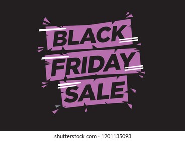 Ilustración vectorial con una fuente moderna con un viernes negro en fase contra un fondo negro. concepto de venta de descuento cibernético.