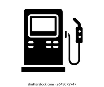 Ilustração vetorial de uma bomba de gás moderna, ícone do quiosque da bomba de gás moderna, perfeito para ilustrações da estação de combustível, bomba de gás, bomba de combustível, posto de gasolina, quiosque, self-service, moderno, tecnologia, combustível, dispensa