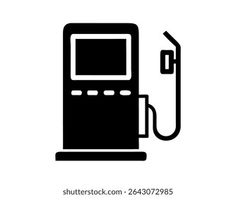 Ilustração vetorial de uma bomba de gás moderna, ícone do quiosque da bomba de gás moderna, perfeito para ilustrações da estação de combustível, bomba de gás, bomba de combustível, posto de gasolina, quiosque, self-service, moderno, tecnologia, combustível, dispensa