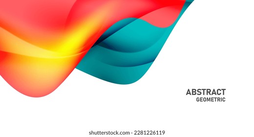Ilustración vectorial del diseño geométrico moderno de fondo abstracto colorido