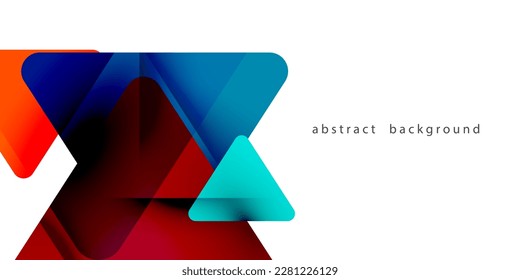 Ilustración vectorial del diseño geométrico moderno de fondo abstracto colorido