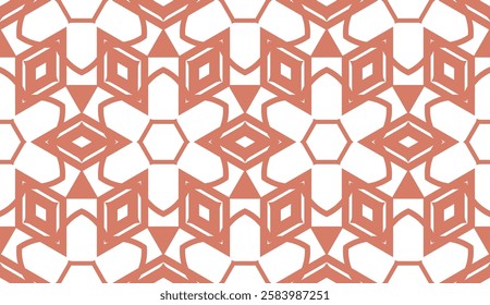 Vector illustration. Modern geometric pattern. Seamless design for scrapbooking, background, interior