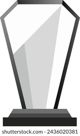 Ilustración vectorial del icono moderno del trofeo de cristal