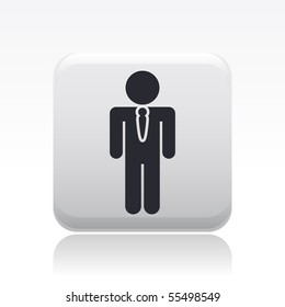 Vector illustration of modern glossy single isolated icon
