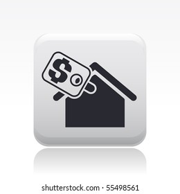 Vector illustration of modern glossy single isolated icon