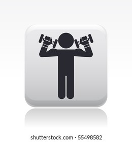Vector illustration of modern glossy single isolated icon