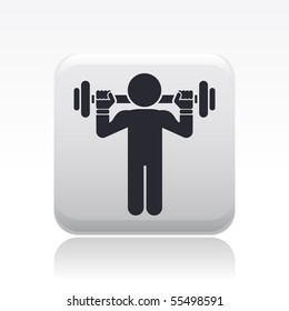 Vector illustration of modern glossy single isolated icon
