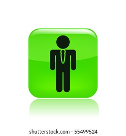 Vector illustration of modern glossy single isolated icon