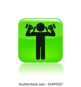Vector illustration of modern glossy single isolated icon