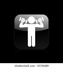 Vector illustration of modern glossy single isolated icon