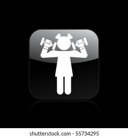Vector illustration of modern glossy single isolated icon
