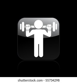 Vector illustration of modern glossy single isolated icon