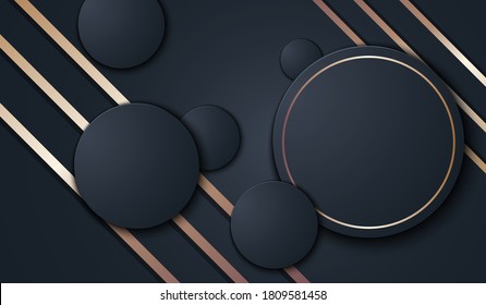 Vector illustration of Modern golden background.