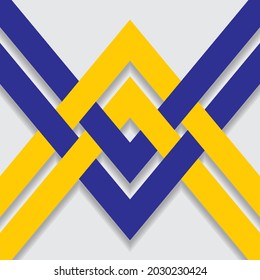 Vector illustration. Modern graphic abstract background. Yellow background with polka dots. Vector abstract background texture design bright poster yellow and blue background banner