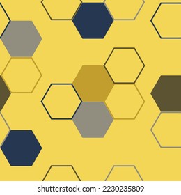  Vector illustration  Modern hexagon tile abstract background
