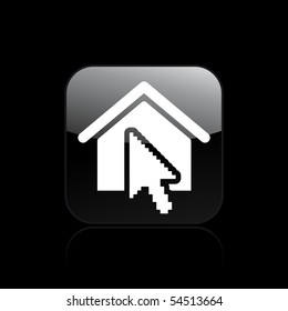 Vector illustration of modern "home" icon