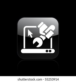 Vector illustration of modern icon