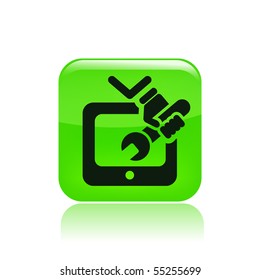 Vector illustration of modern icon