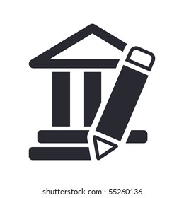 Vector illustration of modern icon
