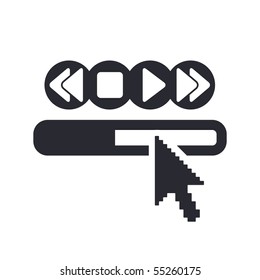 Vector illustration of modern icon
