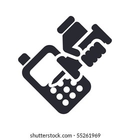 Vector illustration of modern icon