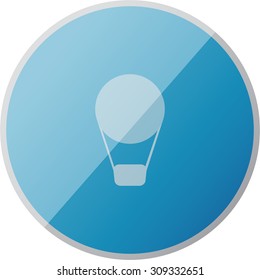 vector illustration of modern icon air balloon