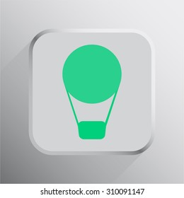 vector illustration of modern icon air balloon