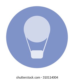 vector illustration of modern icon air balloon