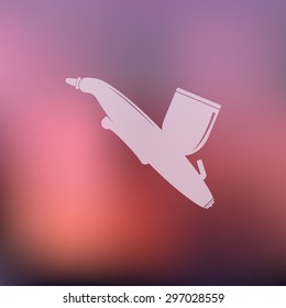 vector illustration of modern icon airbrush