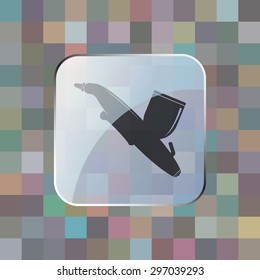 vector illustration of modern icon airbrush