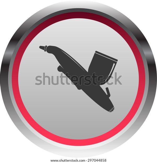 vector illustration\
of modern icon airbrush