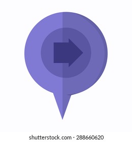 vector illustration of modern icon arrow