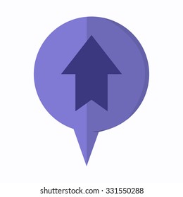 vector illustration of modern icon arrow