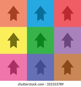 vector illustration of modern icon arrow