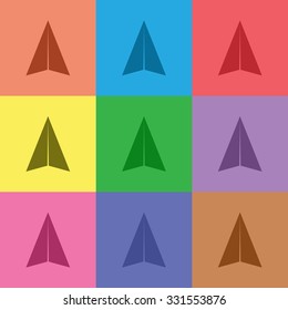 vector illustration of modern icon arrow