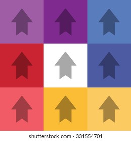 vector illustration of modern icon arrow