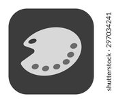 vector illustration of modern icon art palette