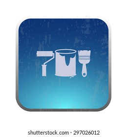 vector illustration of modern icon art paints