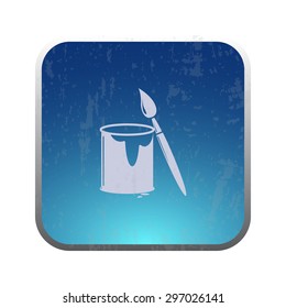 vector illustration of modern icon art paints