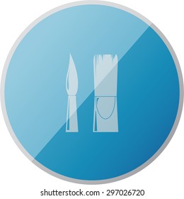 vector illustration of modern icon art brush 