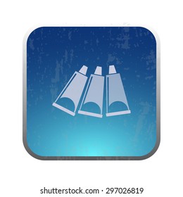 vector illustration of modern icon art paints
