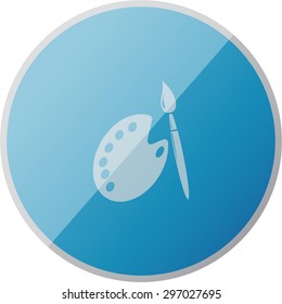 vector illustration of modern icon art brush 